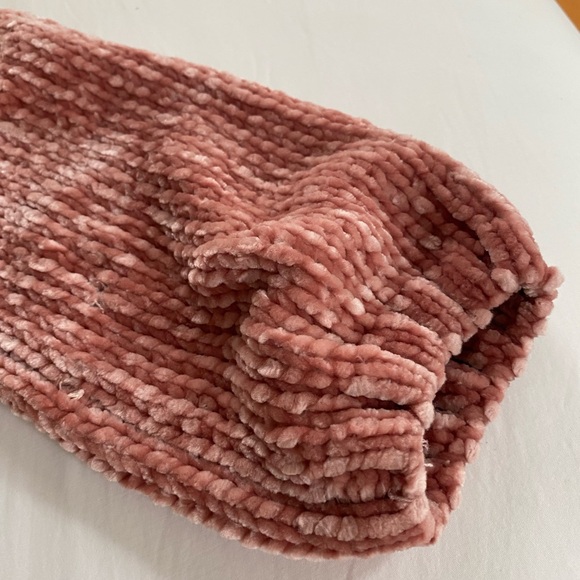 Zara fancy collection super soft pink chenille sweater size 110 cm or size 5T - Picture 4 of 4